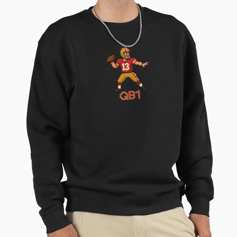 Video Game Football Player Sweatshirt - Casual Everyday Wear Men Women - T-Shirt, Sweatshirt, Hoodie