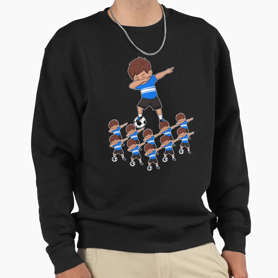 Awesome Soccer Player Blue Soccer Sweatshirt - Novelty Apparel for Adults - T-Shirt, Sweatshirt, Hoodie
