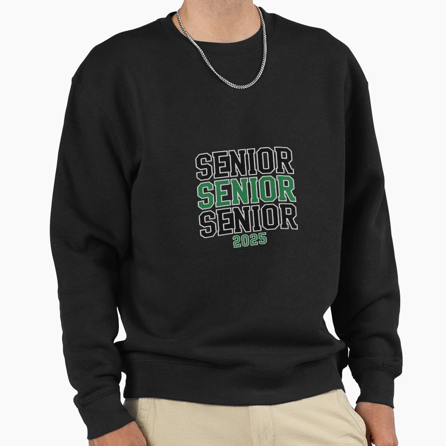 Back To School Officially Senior Sweatshirt - Casual Everyday Wear Unisex - T-Shirt, Sweatshirt, Hoodie