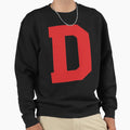 Alphabet Red D Sports Letter D Sweatshirt - Graphic Print Men Women - T-Shirt, Sweatshirt, Hoodie