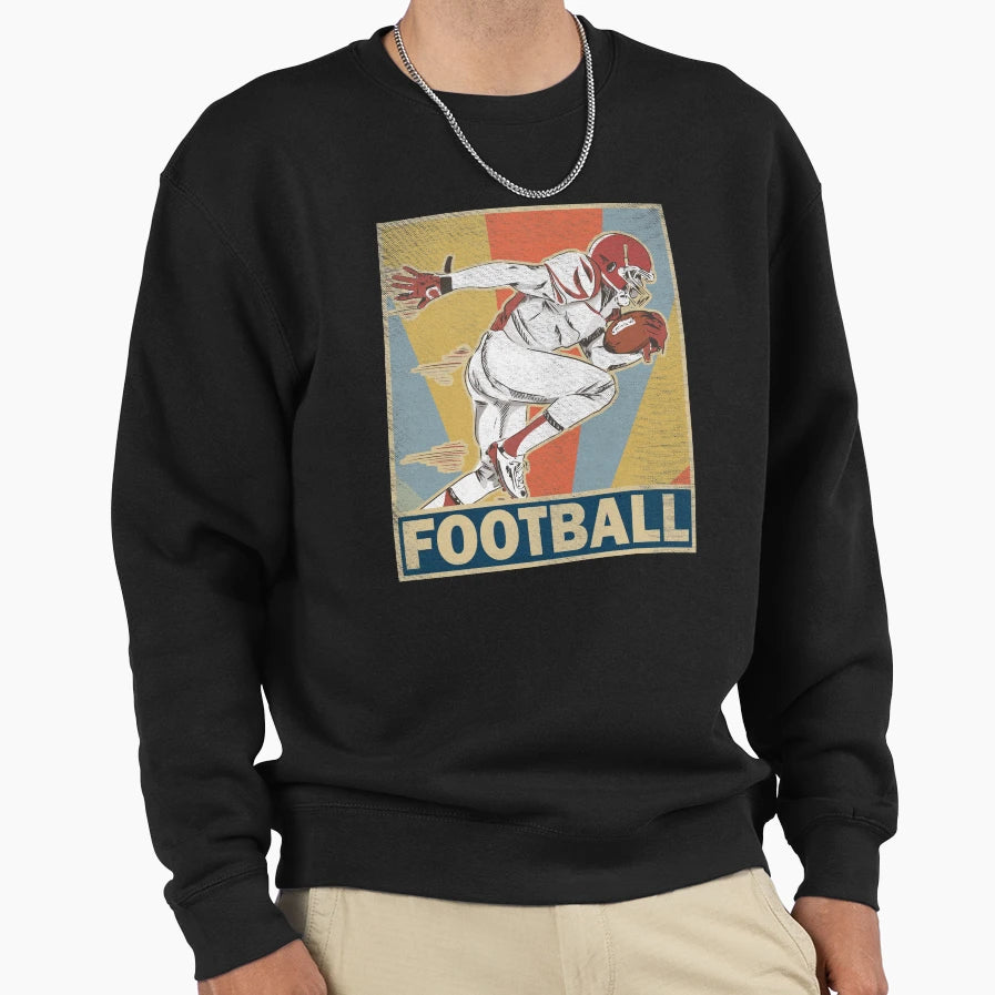 American Football Sport Gift Sweatshirt - Graphic Print for Adults - T-Shirt, Sweatshirt, Hoodie
