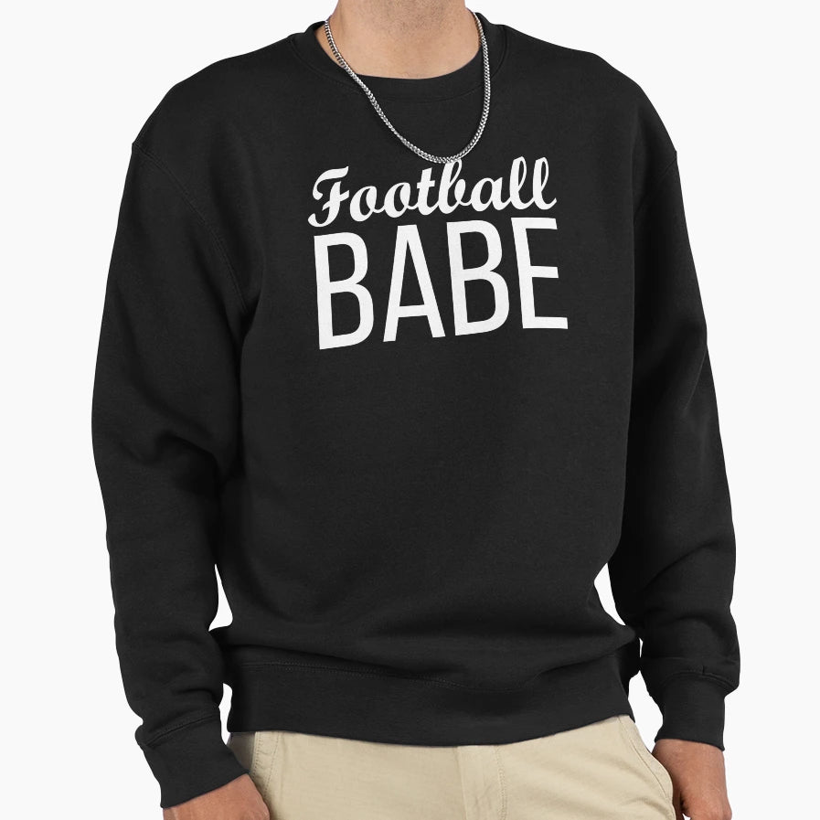 Football Babe Game Day Sweatshirt - Trendy Graphic Unisex - T-Shirt, Sweatshirt, Hoodie