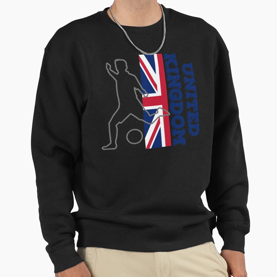 United Kingdom Football Sweatshirt - Minimalist Print Men Women - T-Shirt, Sweatshirt, Hoodie