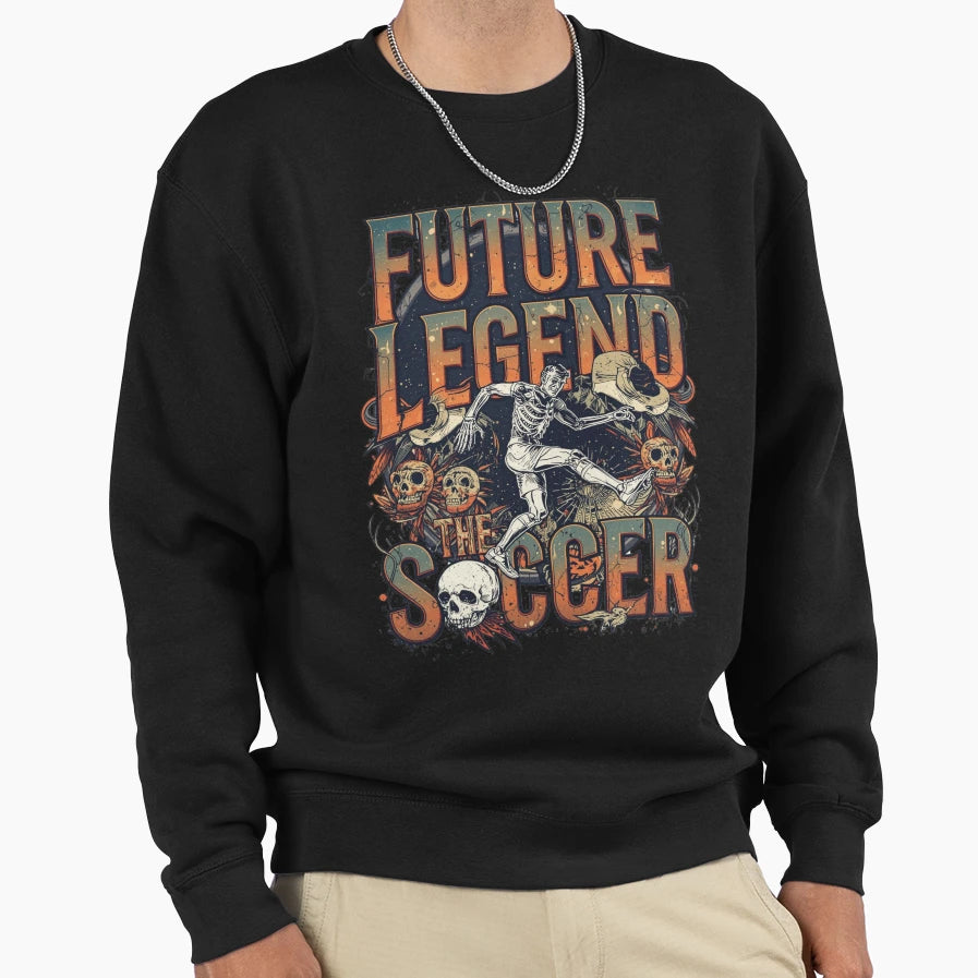 Future Soccer Skeleton Sweatshirt - Streetwear Style for Adults - T-Shirt, Sweatshirt, Hoodie