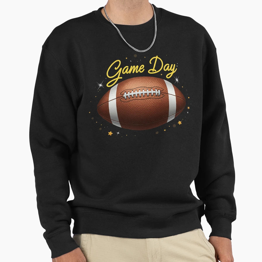 Game Day Football Bling Bling Sweatshirt - Custom Art Print Men Women - T-Shirt, Sweatshirt, Hoodie