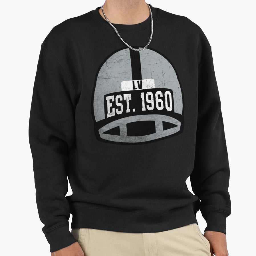 Las Vegas Throwback Football Helmet Sweatshirt - Unique Graphic Unisex - T-Shirt, Sweatshirt, Hoodie