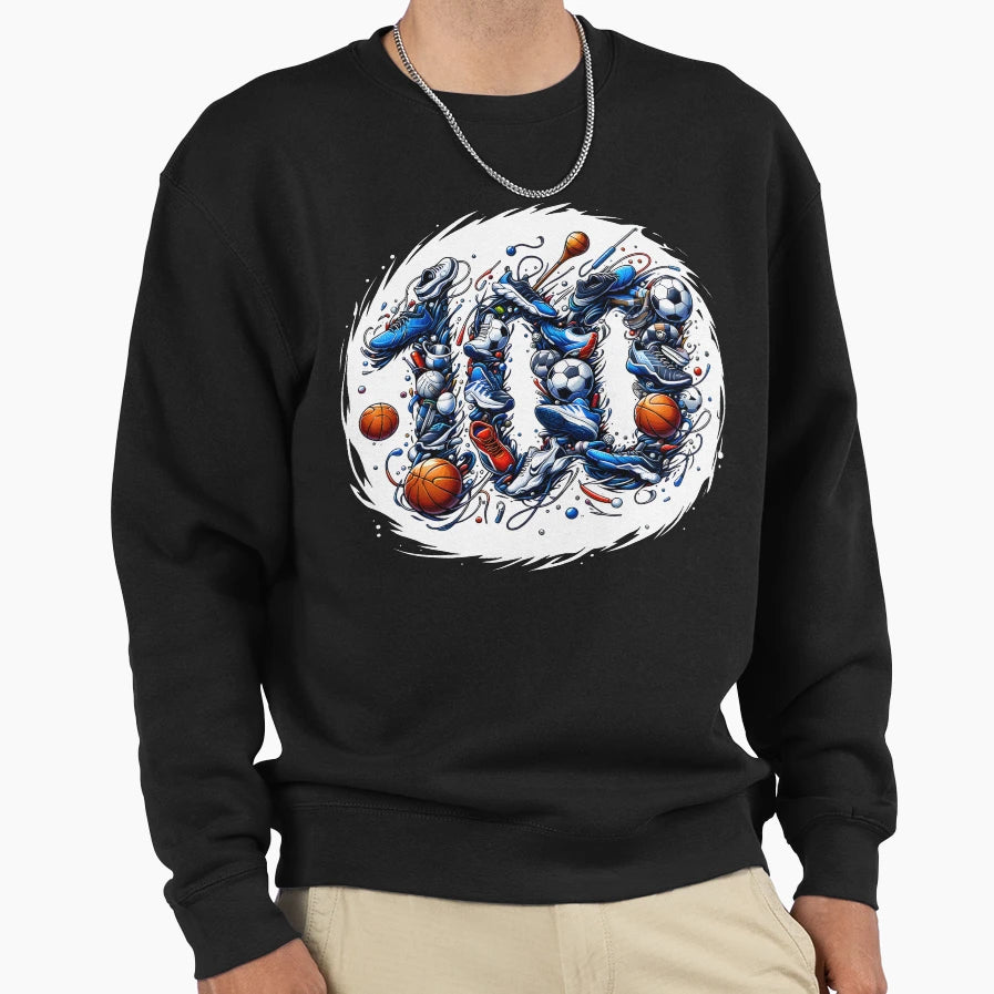 100 Days Atheltic Awesomeness Sweatshirt - Minimalist Print Men Women - T-Shirt, Sweatshirt, Hoodie