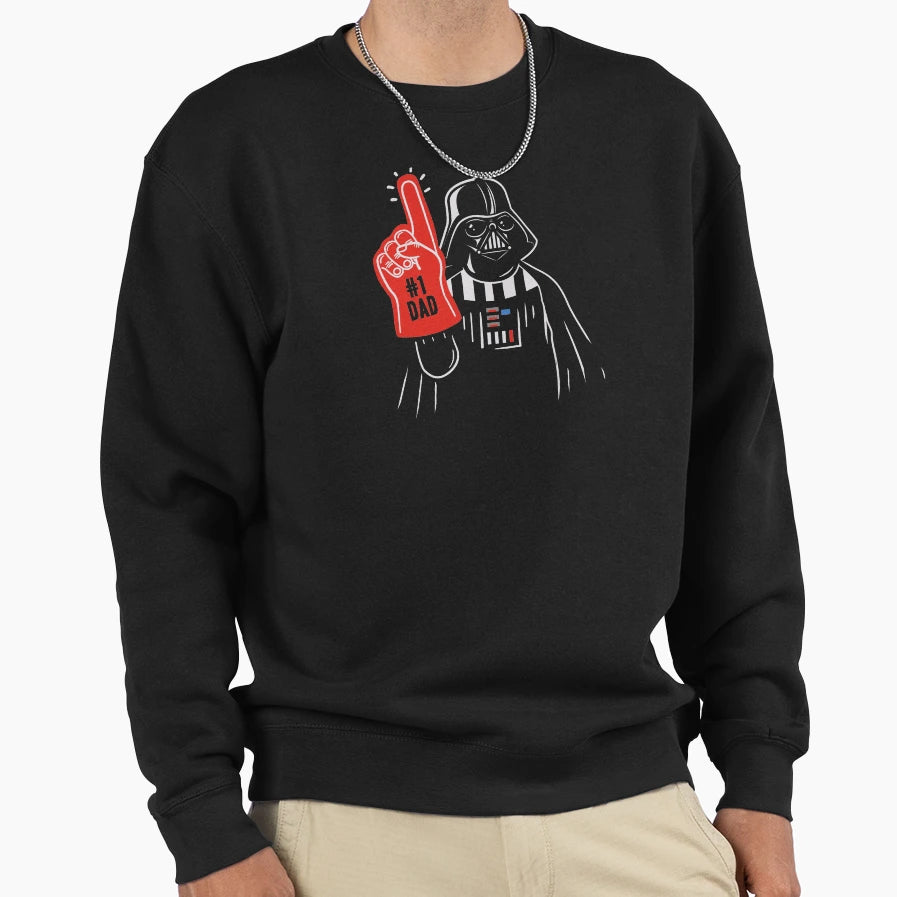 1 Dad Sweatshirt - Fun Novelty Design for Adults - T-Shirt, Sweatshirt, Hoodie