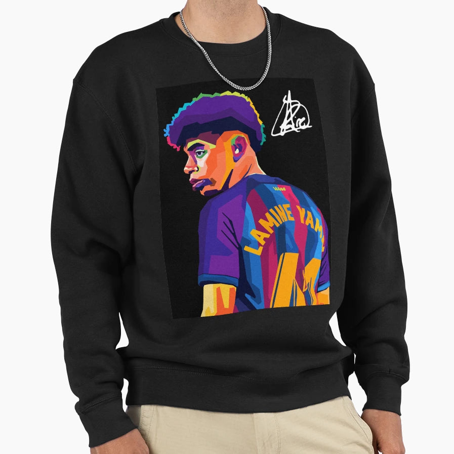 Lamine Yamal Pop Art Sweatshirt - Novelty Apparel Unisex - T-Shirt, Sweatshirt, Hoodie