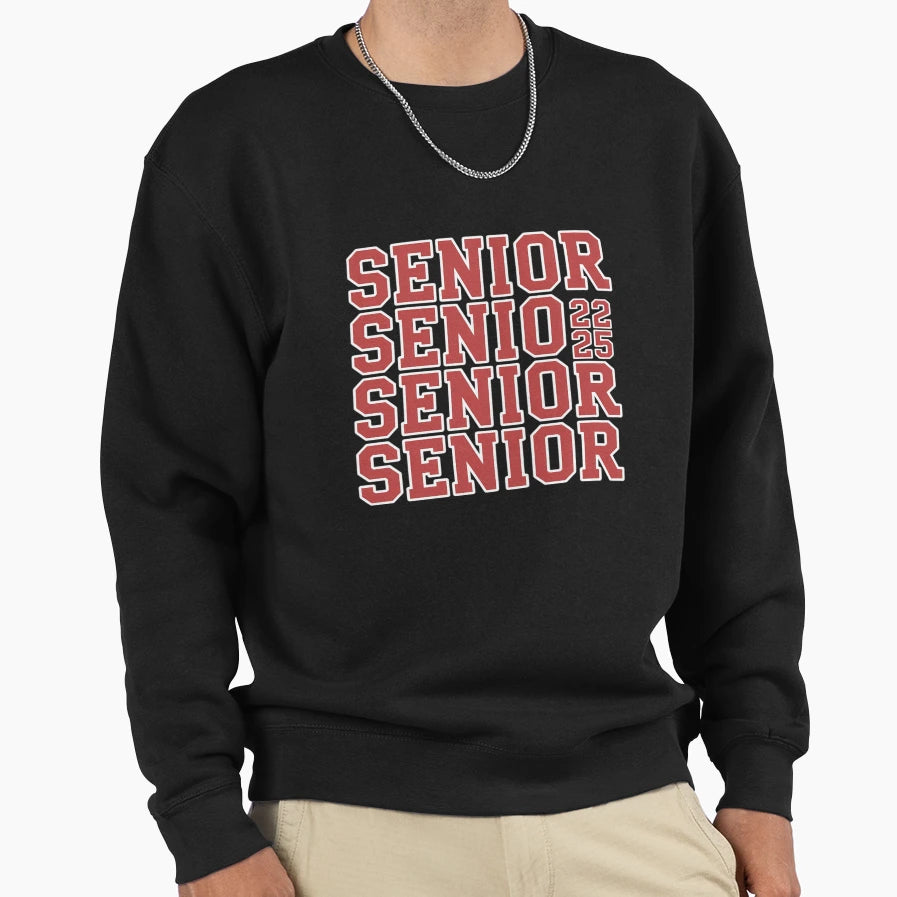 Senior Class 2025 Graduation Back Sweatshirt - Aesthetic Graphic Men Women - T-Shirt, Sweatshirt, Hoodie