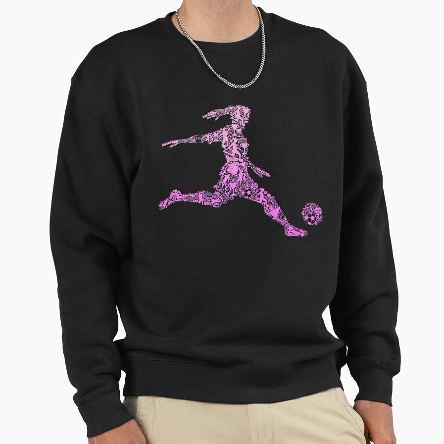 Soccer Player Sweatshirt - Custom Art Print for Adults - T-Shirt, Sweatshirt, Hoodie