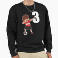 Awesome Soccer Player Number 3 Soccer Sweatshirt - Unique Graphic Unisex - T-Shirt, Sweatshirt, Hoodie