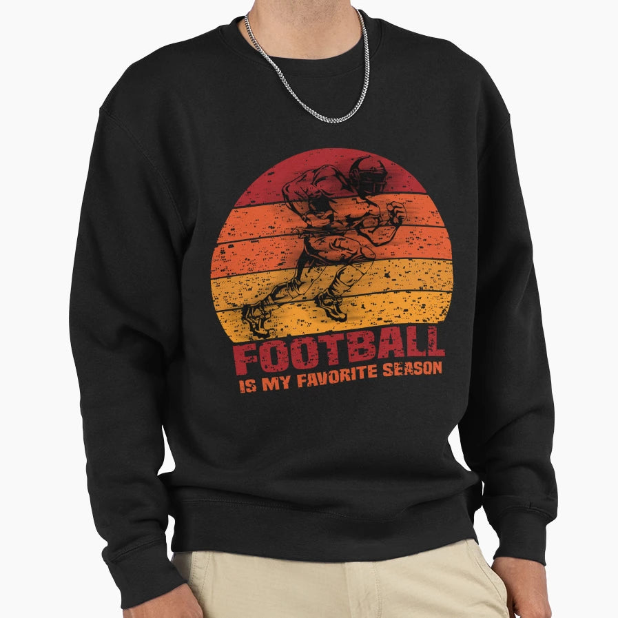 Football Is My Favorite Season Sweatshirt - Minimalist Print Unisex - T-Shirt, Sweatshirt, Hoodie