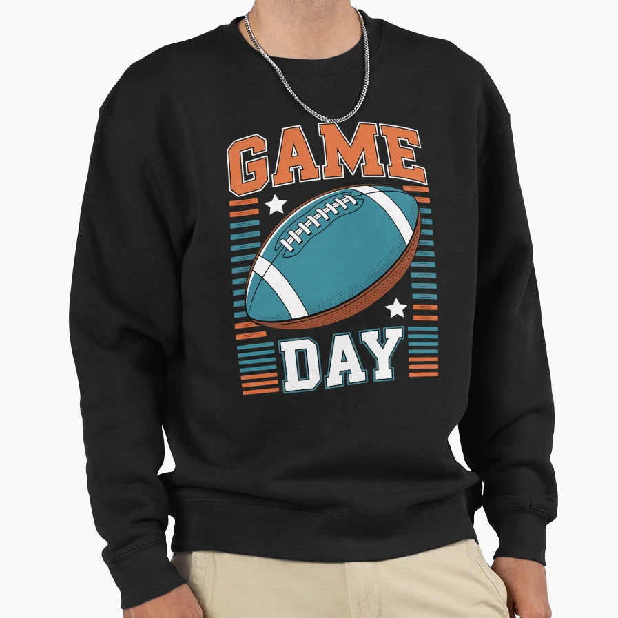 Game Day American Football Sweatshirt - Unique Graphic Men Women - T-Shirt, Sweatshirt, Hoodie