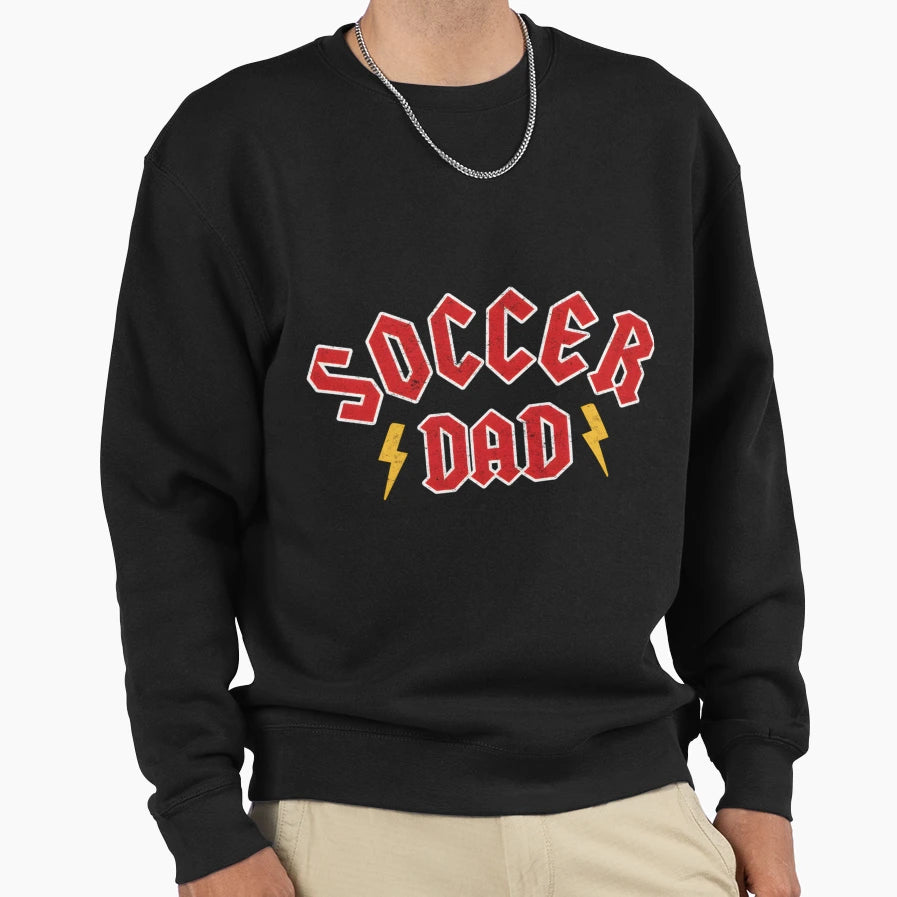 Soccer Dad Metal Rock Sweatshirt - Casual Everyday Wear for Adults - T-Shirt, Sweatshirt, Hoodie