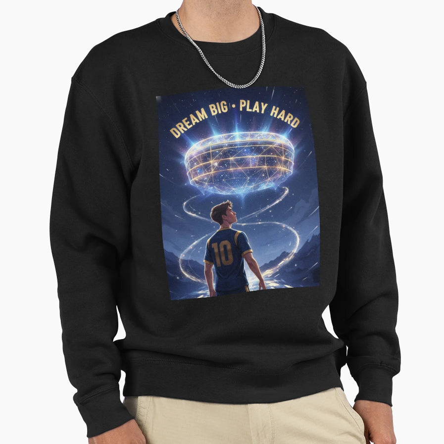 Future Football Star Chasing Sweatshirt - Casual Everyday Wear Men Women - T-Shirt, Sweatshirt, Hoodie