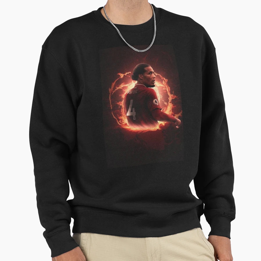 Wallapper Virgil Van Dijk Sweatshirt - Unique Graphic Unisex - T-Shirt, Sweatshirt, Hoodie