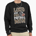 Loud Proud Moms Football Leopard Sweatshirt - Graphic Print Unisex - T-Shirt, Sweatshirt, Hoodie