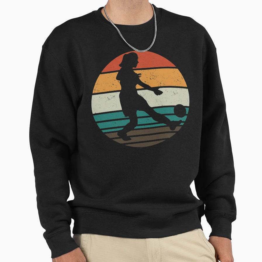 She Shoots She Scores Soccer Sweatshirt - Minimalist Print Men Women - T-Shirt, Sweatshirt, Hoodie