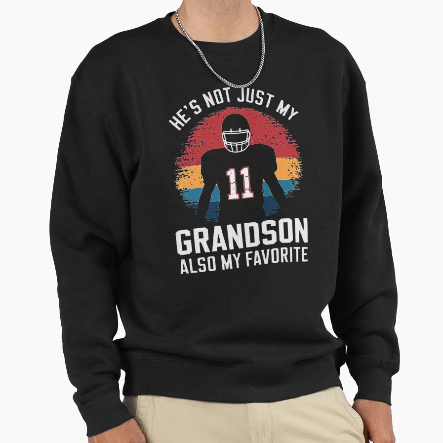 Grandparent Love Hes Not Just My Sweatshirt - Aesthetic Graphic Unisex - T-Shirt, Sweatshirt, Hoodie