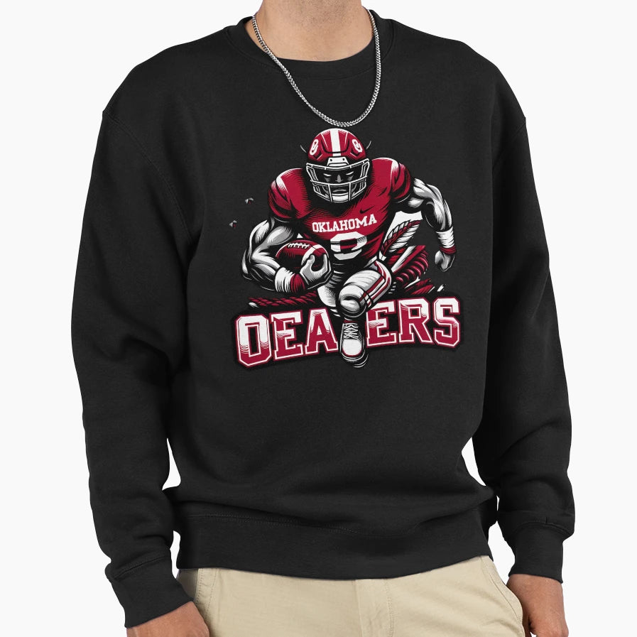 Oklahoma Sooners Sweatshirt - Aesthetic Graphic for Adults - T-Shirt, Sweatshirt, Hoodie