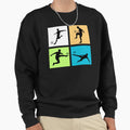 Football Players Soccer Action Sweatshirt - Unique Graphic Men Women - T-Shirt, Sweatshirt, Hoodie