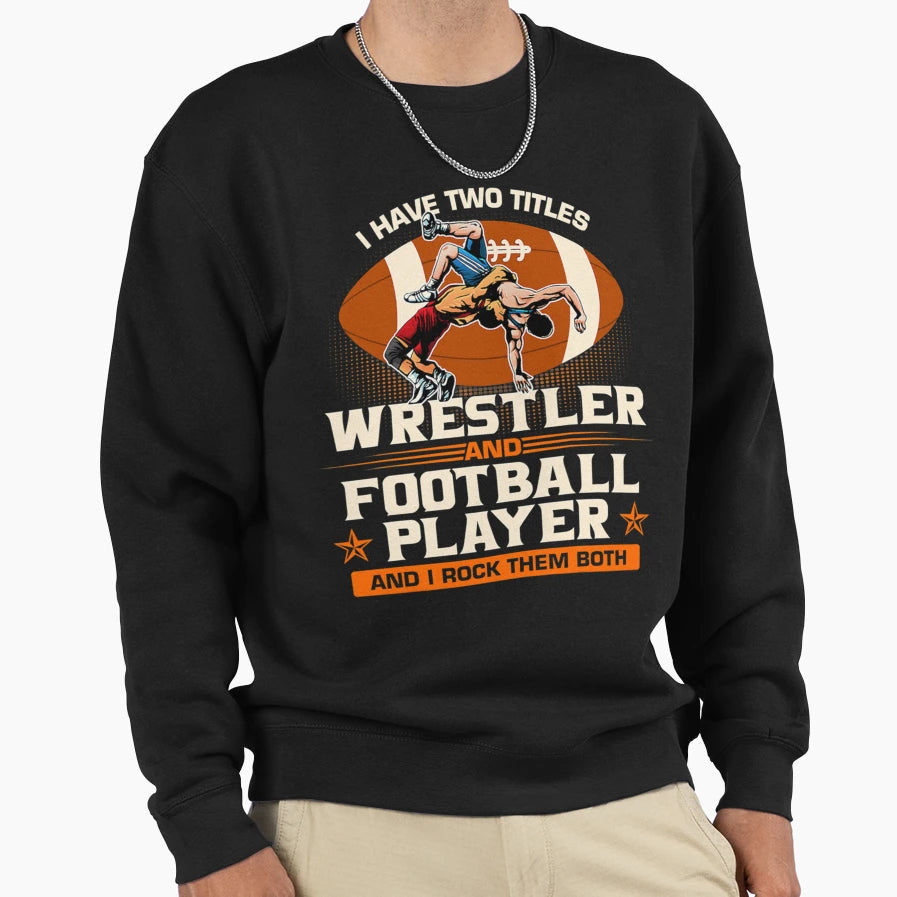 Wrestler Football Player Wrestling T-Shirt - Minimalist Print for Adults - T-Shirt, Sweatshirt, Hoodie