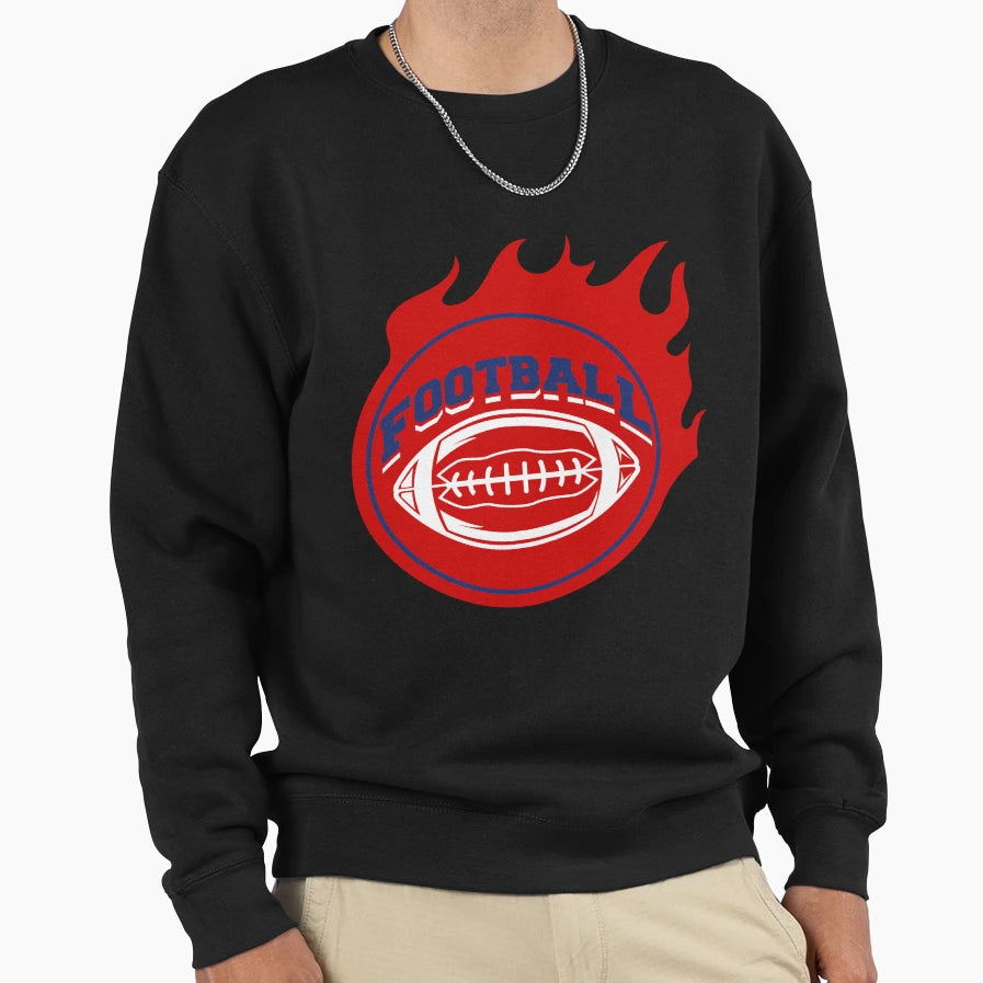 Football Red America Football Sweatshirt - Streetwear Style Unisex - T-Shirt, Sweatshirt, Hoodie