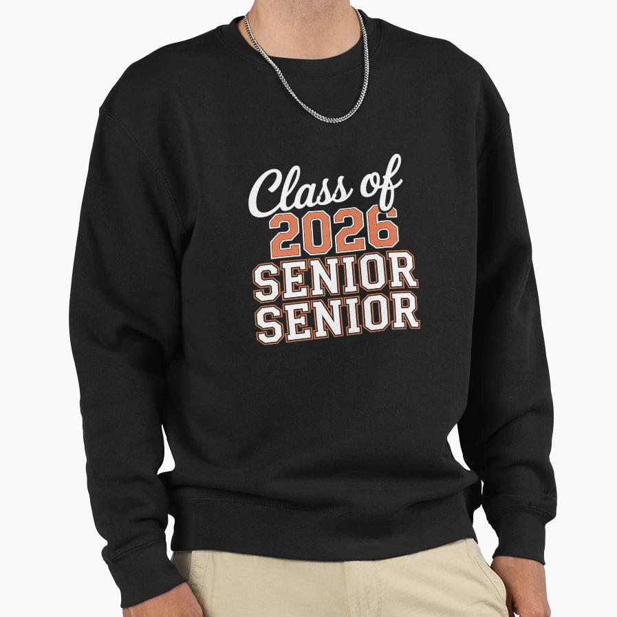 Proud Senior 2026 Graduation High Sweatshirt - Unique Graphic Men Women - T-Shirt, Sweatshirt, Hoodie