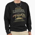 Dad Legend Black Baseball Cap Sweatshirt - Aesthetic Graphic Men Women - T-Shirt, Sweatshirt, Hoodie