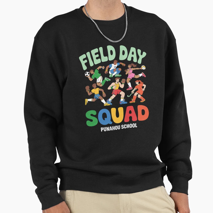 Students Field Day Squad Punahou Sweatshirt - Aesthetic Graphic for Adults - T-Shirt, Sweatshirt, Hoodie