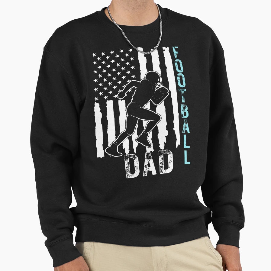 Football Dad Gifts Sweatshirt - Casual Everyday Wear for Adults - T-Shirt, Sweatshirt, Hoodie
