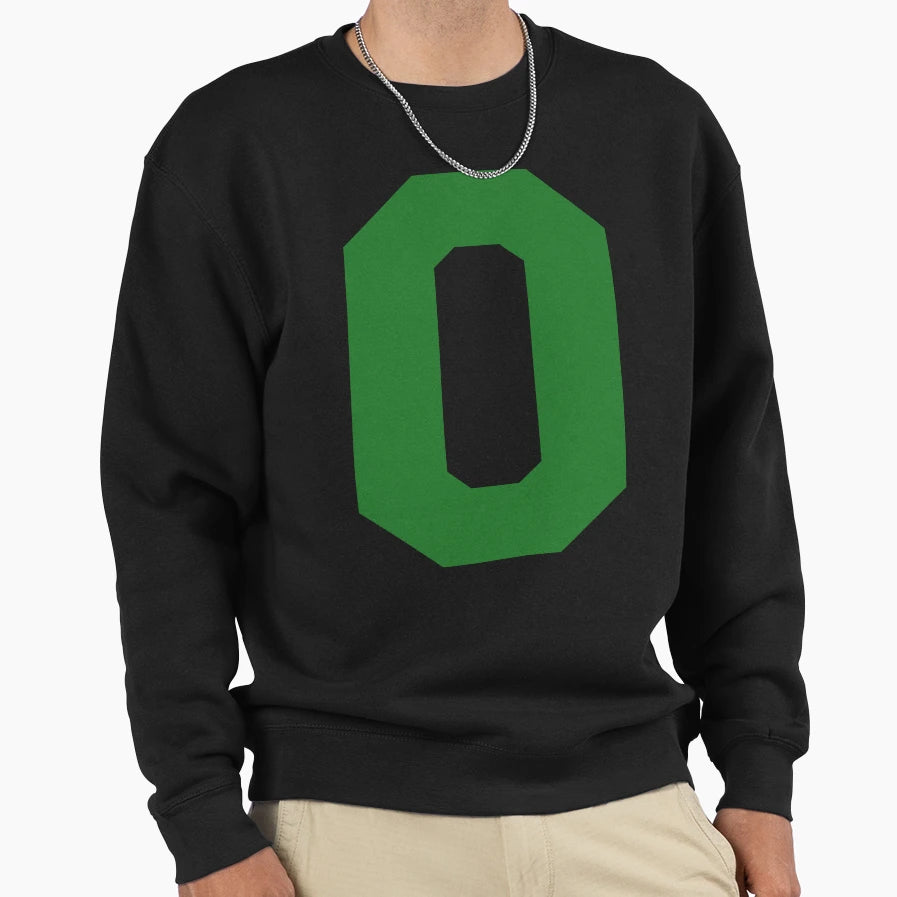 Alphabet Green O Sports Letter O Sweatshirt - Custom Art Print Unisex - T-Shirt, Sweatshirt, Hoodie