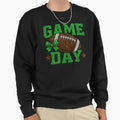 Glitter Football Game Day Sparkly Sweatshirt - Custom Art Print Men Women - T-Shirt, Sweatshirt, Hoodie