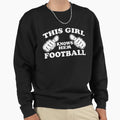 This Knows Her Football Sweatshirt - Fun Novelty Design for Adults - T-Shirt, Sweatshirt, Hoodie
