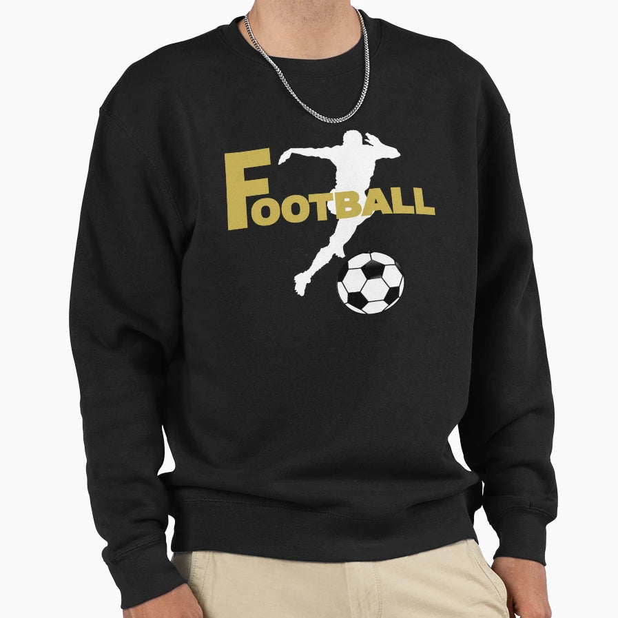 Football Player Sweatshirt - Graphic Print Men Women - T-Shirt, Sweatshirt, Hoodie