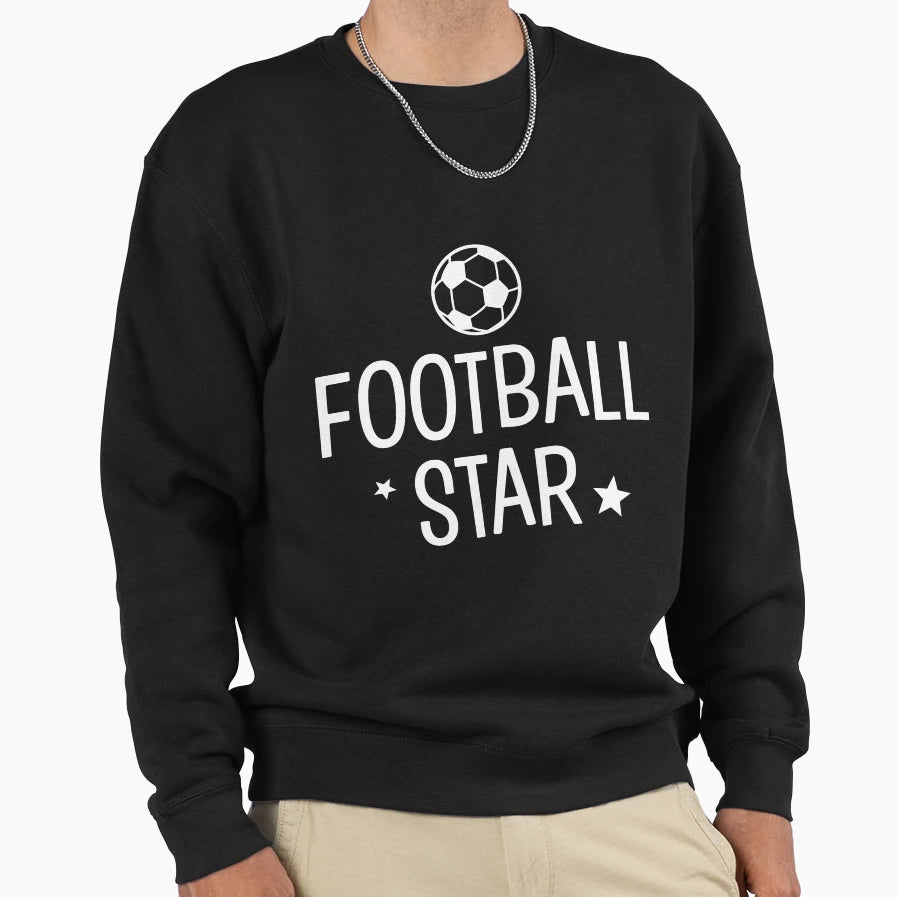 Football Star Sweatshirt - Unique Graphic Unisex - T-Shirt, Sweatshirt, Hoodie