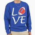Love Football Sweatshirt - Casual Everyday Wear for Adults - T-Shirt, Sweatshirt, Hoodie