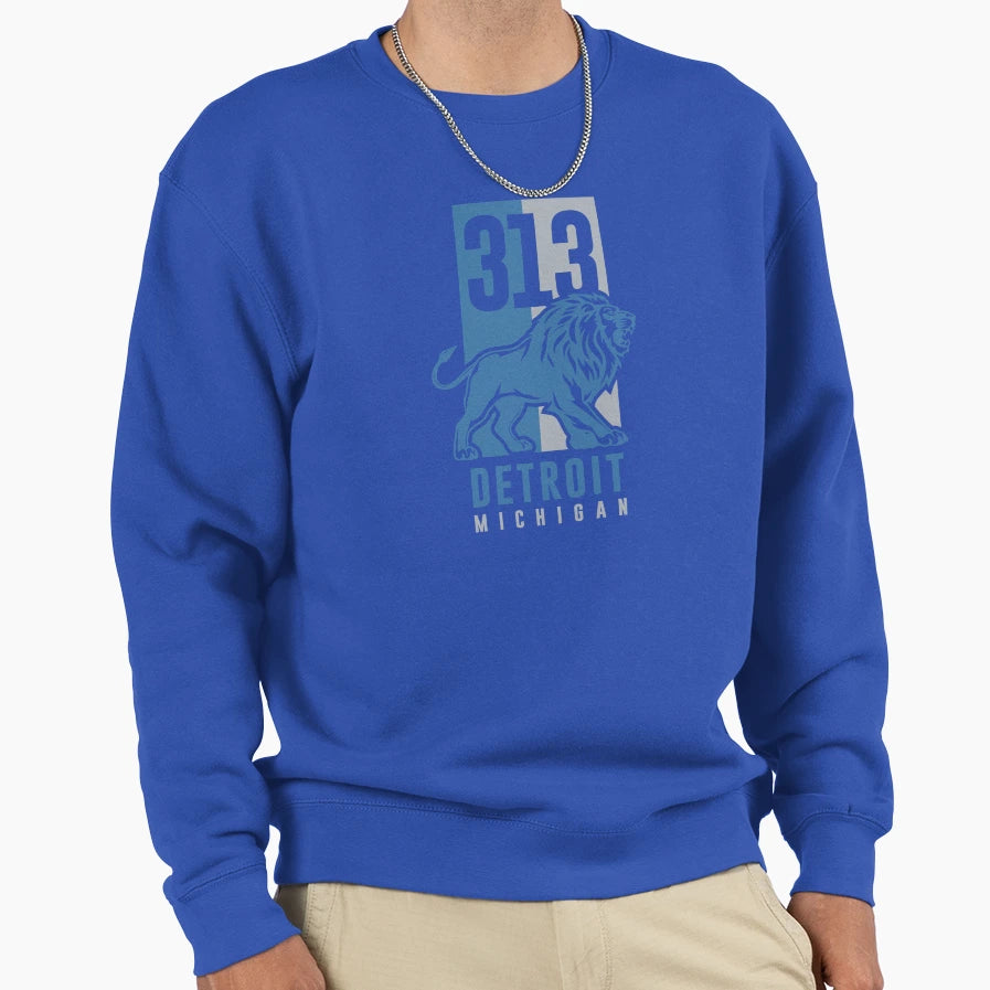313 Lions Sweatshirt - Graphic Print for Adults - T-Shirt, Sweatshirt, Hoodie