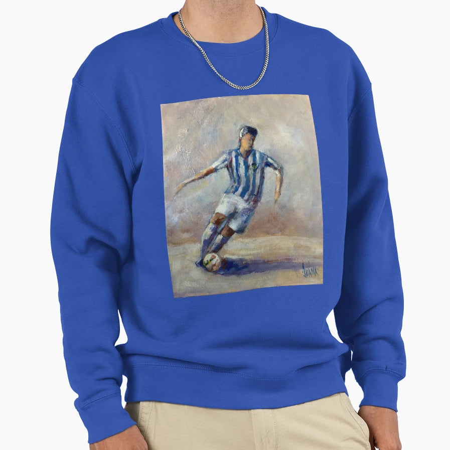 Football Player 2 Sweatshirt - Fun Novelty Design Men Women - T-Shirt, Sweatshirt, Hoodie