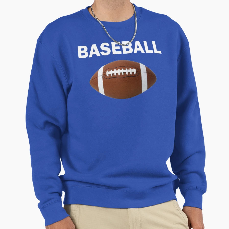 Baseball Football Sweatshirt - Unique Graphic Men Women - T-Shirt, Sweatshirt, Hoodie