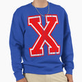 Bigred Letter X Sweatshirt - Trendy Graphic for Adults - T-Shirt, Sweatshirt, Hoodie
