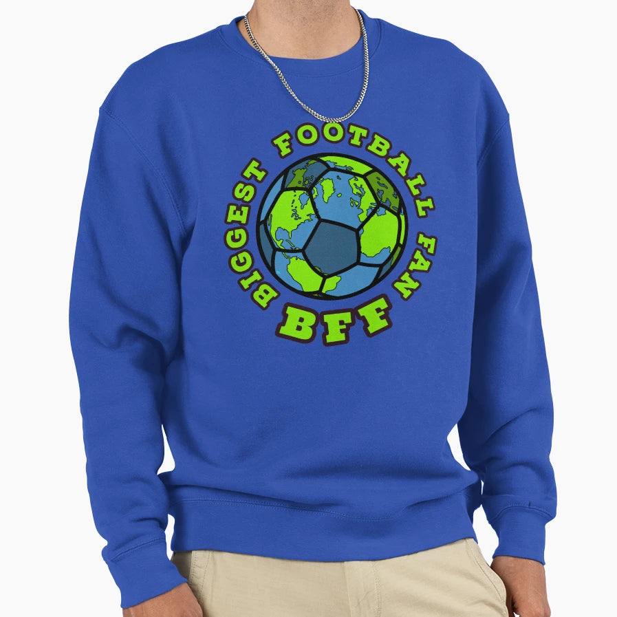 Bff Biggest Football Fan Sweatshirt - Aesthetic Graphic for Adults - T-Shirt, Sweatshirt, Hoodie