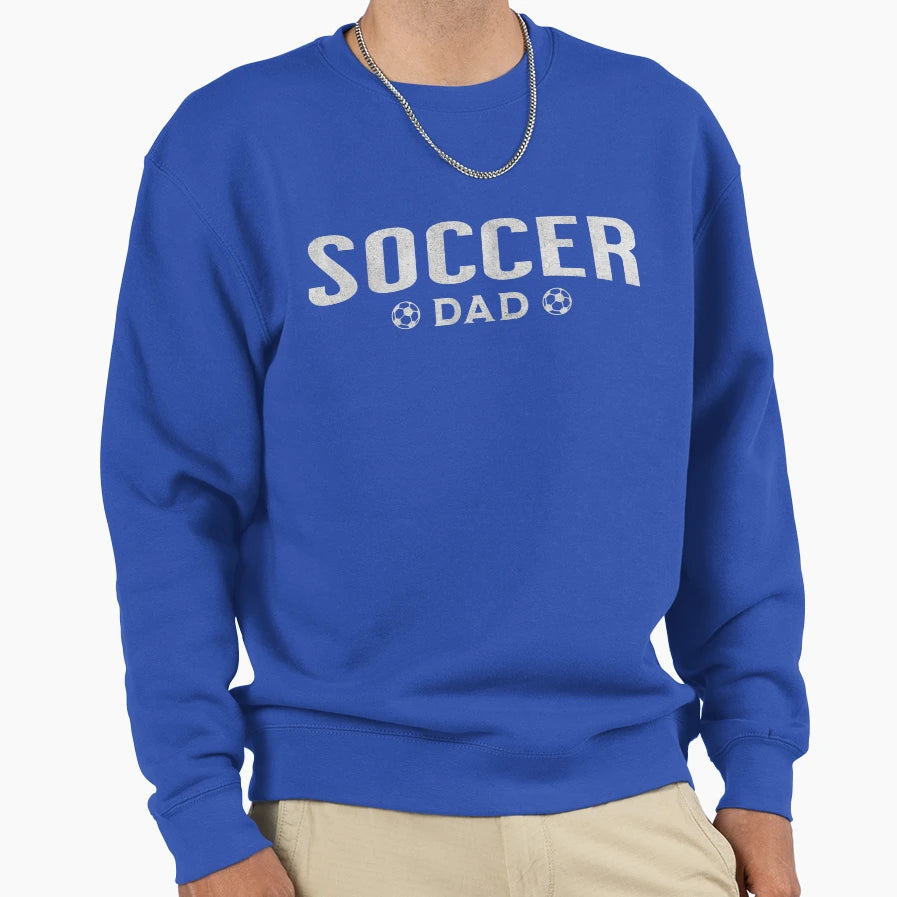 Soccer Dad Minimalist Sports Sweatshirt - Custom Art Print Men Women - T-Shirt, Sweatshirt, Hoodie