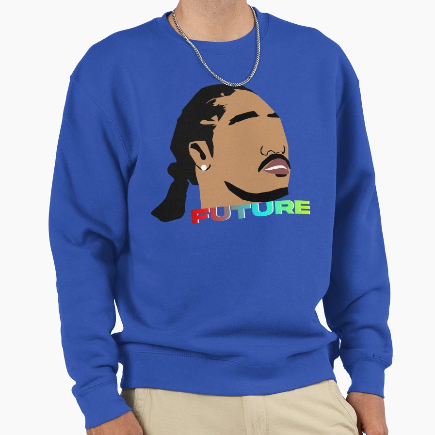 Future Illustration Sweatshirt - Fun Novelty Design for Adults - T-Shirt, Sweatshirt, Hoodie