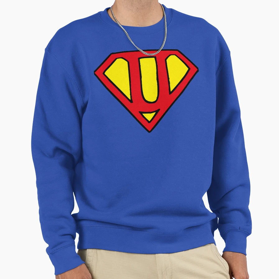 Super U Sweatshirt - Minimalist Print Unisex - T-Shirt, Sweatshirt, Hoodie