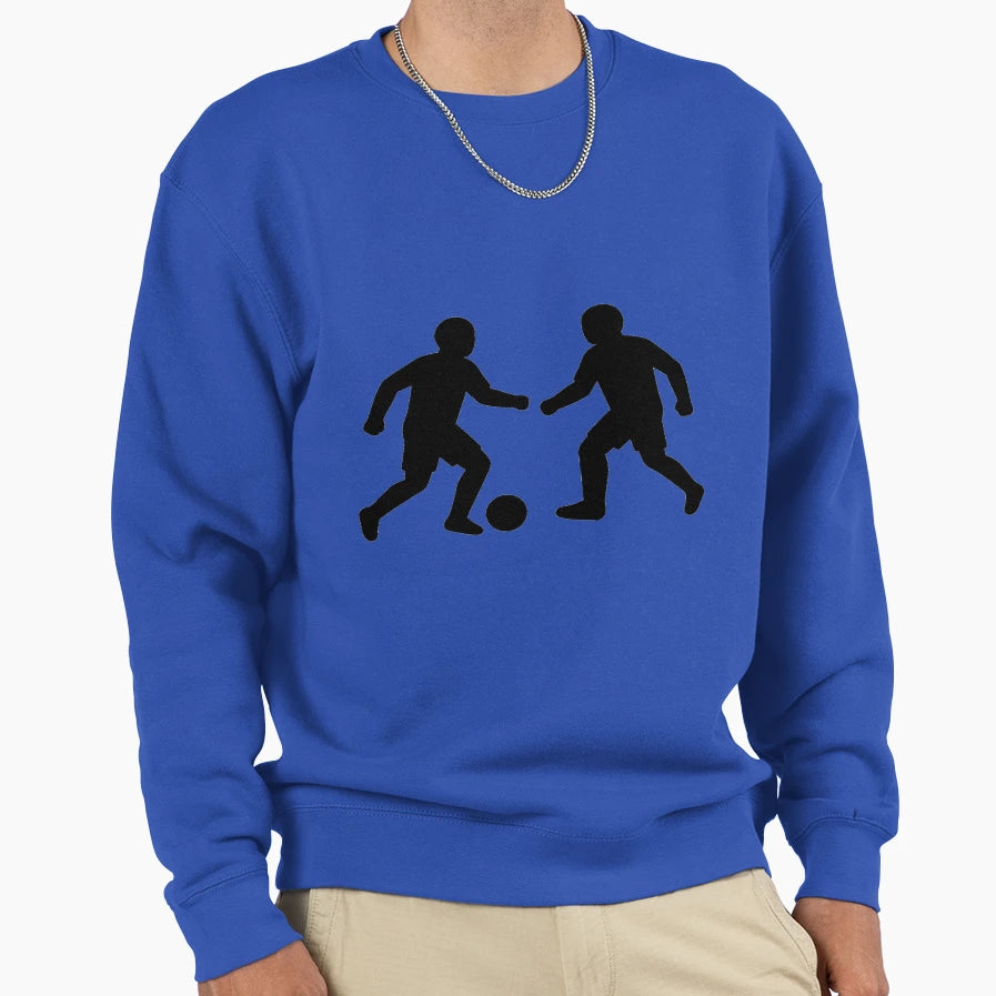 Soccer Player Silhouette Minimal Sweatshirt - Aesthetic Graphic Unisex - T-Shirt, Sweatshirt, Hoodie