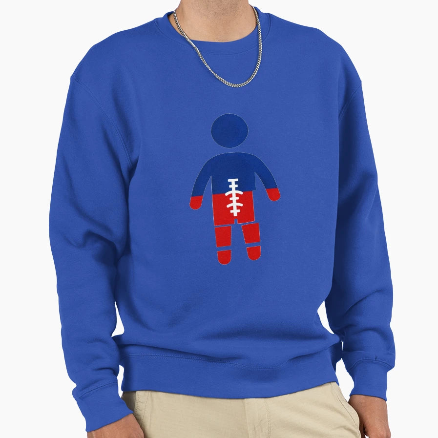 American Football Player Icon Sweatshirt - Aesthetic Graphic Unisex - T-Shirt, Sweatshirt, Hoodie