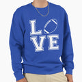 Love Football Sweatshirt - Aesthetic Graphic for Adults - T-Shirt, Sweatshirt, Hoodie