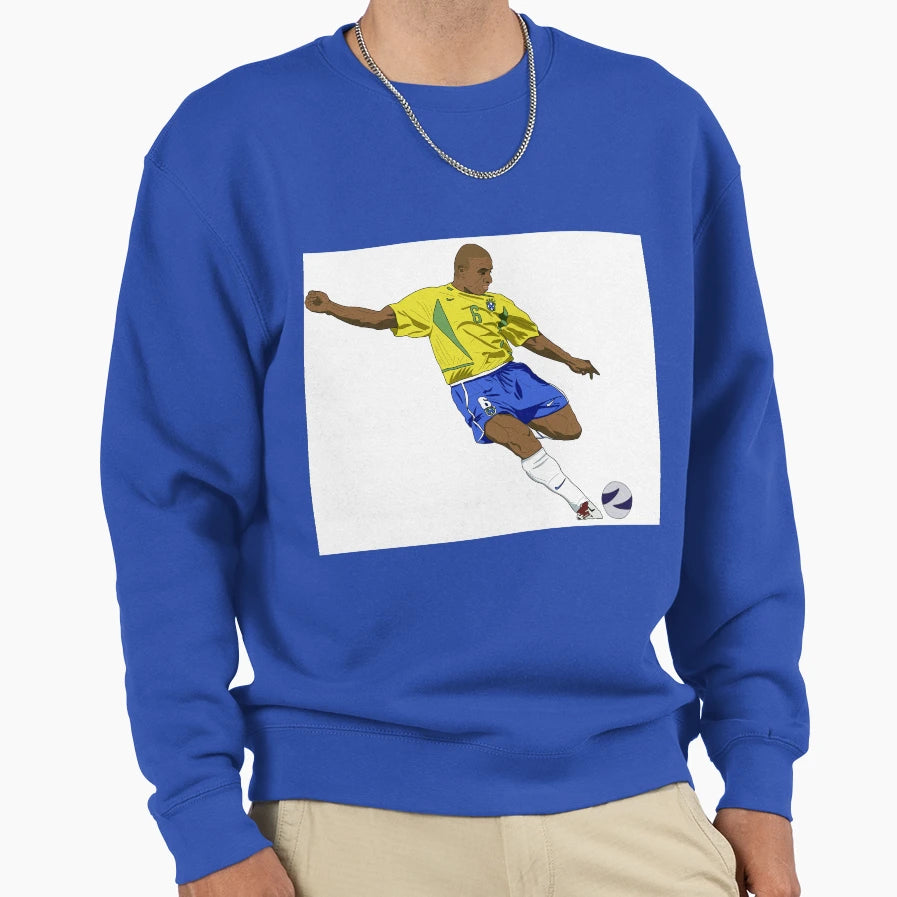 Roberto Carlos Digital Art Portrait Sweatshirt - Graphic Print for Adults - T-Shirt, Sweatshirt, Hoodie